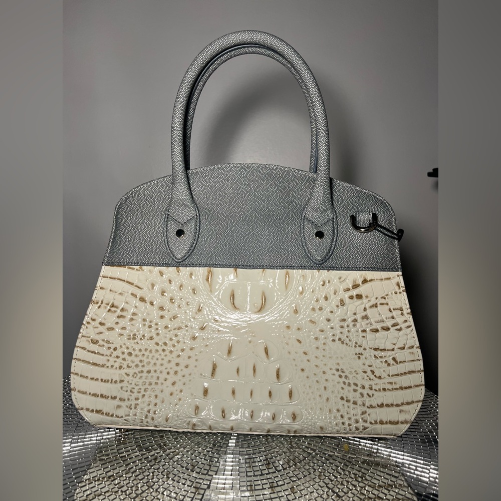 BRAHMIN | Rosette Snowball Minden Satchel & Wallet NWT - Picture 4 of 8